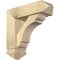 Ekena Millwork Olympic Arts and Crafts Rough Sawn Bracket w/ Offset Brace, Douglas Fir, 6"W x 18"D x 18"H BKT0604X18X18OLY03RDF - alternate 1